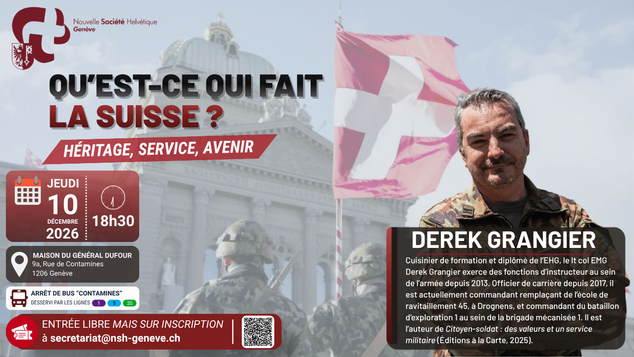 Qu'est-ce qui fait la Suisse ? Héritage, service, avenir