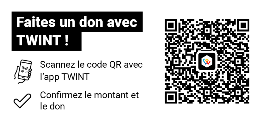 Faire un don via Twint à la NSH-Genève